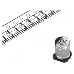 Condensator electrolitic low ESR SMD 4,7uF 35V Ø4x5,8mm | Electronic-mag.ro | Componente Electronice