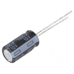 Condensator electrolitic low ESR THT 1000uF 10VDC Ø8x15mm | Electronic-mag.ro | Componente Electronice