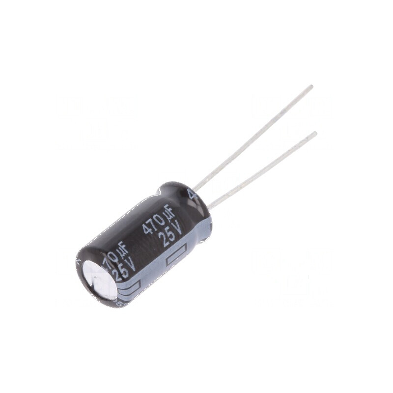 Condensator electrolitic low ESR THT 470uF 25VDC Ø8x15mm | Electronic-mag.ro | Componente Electronice