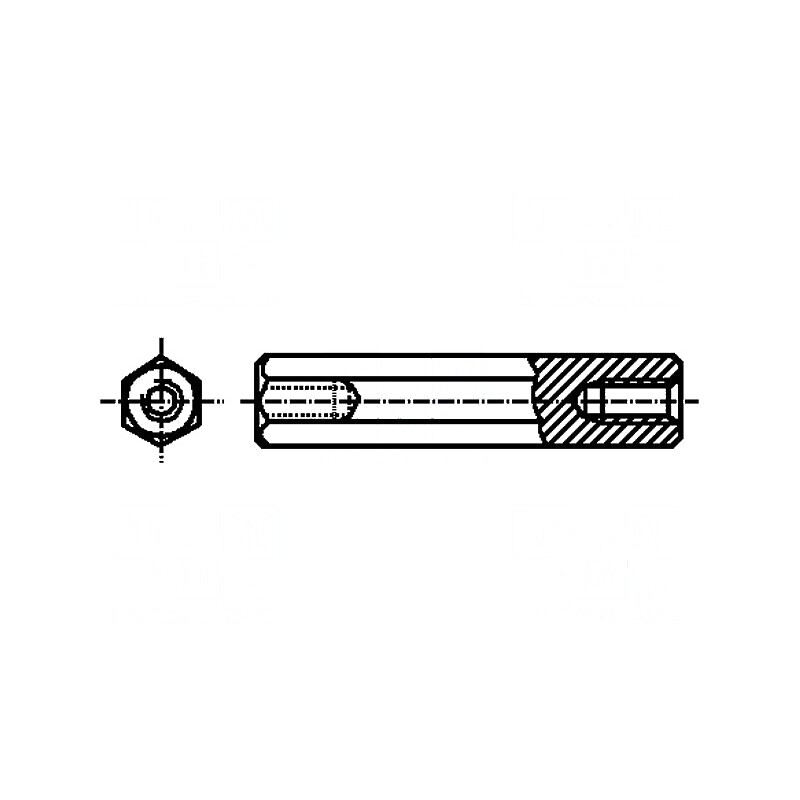 Piuliță distanțieră filetată 10mm M4 oțel zincat | Electronic-mag.ro | Componente Electronice Piuliță distanțieră filetată 10mm M4 oțel zincat | Electronic-mag.ro | Componente Electronice