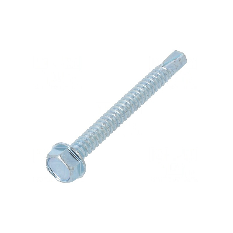 Şurub metal cu flanşă 6,3x60mm, cap hexagonal 10mm, zinc | Electronic-mag.ro | Componente Electronice Şurub metal cu flanşă 6,3x60mm, cap hexagonal 10mm, zinc | Electronic-mag.ro | Componente Electronice
