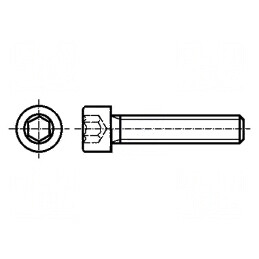 Şurub M8x40 Cap Rotund Imbus HEX 6mm Oţel Zincat | Electronic-mag.ro | Componente Electronice