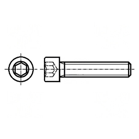 Şurub M8x40 Cap Rotund Imbus HEX 6mm Oţel Zincat | Electronic-mag.ro | Componente Electronice