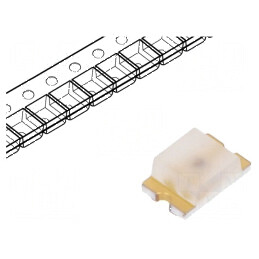 LED SMD 0805 Roșie 45-165mcd 2x1,25x0,8mm 170° 20mA 631nm | Electronic-mag.ro | Componente Electronice