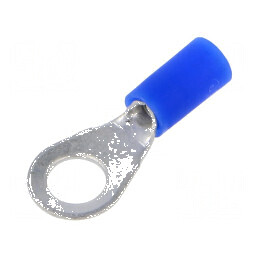 Vârf inelar M6 6,5mm crimpat pe cablu izolat 1,5-2,5mm2 | Electronic-mag.ro | Componente Electronice