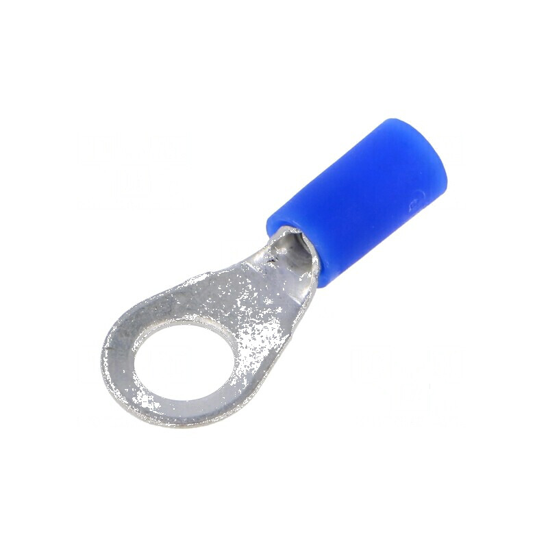 Vârf inelar M6 6,5mm crimpat pe cablu izolat 1,5-2,5mm2 | Electronic-mag.ro | Componente Electronice