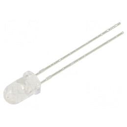 LED 5mm roșu 6000÷10000mcd 20° convex pungă | Electronic-mag.ro | Componente Electronice