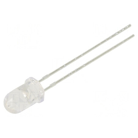 LED 5mm roșu 6000÷10000mcd 20° convex pungă | Electronic-mag.ro | Componente Electronice