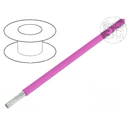 Cablu LiYv 0,14mm2 PVC roz 500V 100m Clasa 5 | Electronic-mag.ro | Componente Electronice