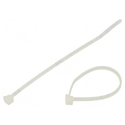 Colier de strângere poliamidă L: 100mm W: 2,5mm 89N naturală | Electronic-mag.ro | Componente Electronice