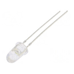 LED 5mm Alb Convex 60000-72000mcd 8° | Electronic-mag.ro | Componente Electronice