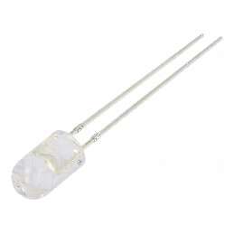 LED 5mm alb rece 18000-22000mcd 30° convex | Electronic-mag.ro | Componente Electronice