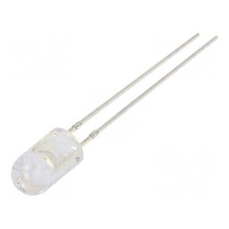 LED 5mm alb rece 18000-22000mcd 30° convex | Electronic-mag.ro | Componente Electronice