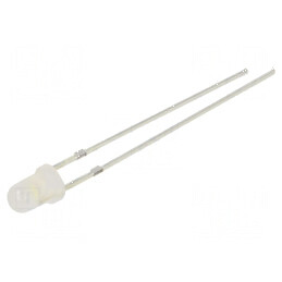 LED 3mm Alb Rece 330-500mcd 60° Convex 102mW | Electronic-mag.ro | Componente Electronice