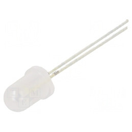 LED 5mm Alb Rece 500-750mcd 60° Convex 102mW | Electronic-mag.ro | Componente Electronice