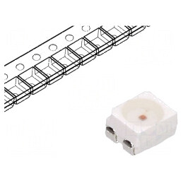 LED SMD 3528 Galben 2800mcd 3,5x2,8x1,9mm 120° 70mA | Electronic-mag.ro | Componente Electronice