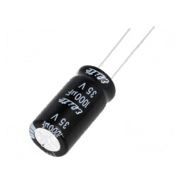 Condensator electrolitic THT 1000uF 35V Ø12,5x25mm ±20% | Electronic-mag.ro | Componente Electronice