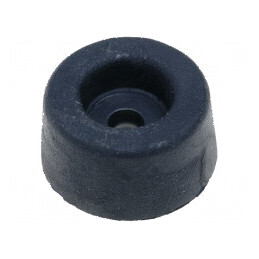 Picioruş PVC negru 9mm Ø17,5mm pentru montaj Ø3,2mm | Electronic-mag.ro | Componente Electronice