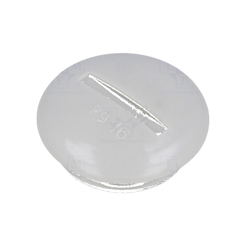 Capac protecție PG16 polistiren gri deschis 6,5mm | Electronic-mag.ro | Componente Electronice