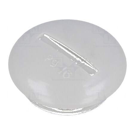 Capac protecție PG16 polistiren gri deschis 6,5mm | Electronic-mag.ro | Componente Electronice