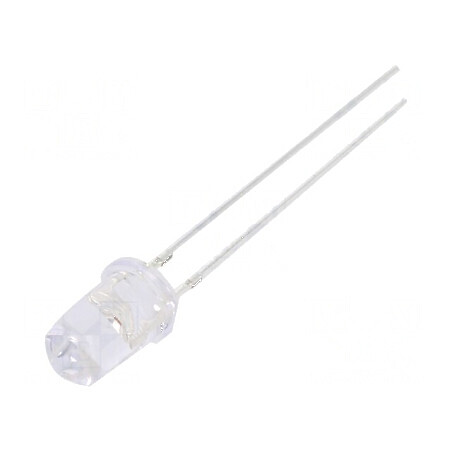 LED 5mm roșu 18000-22000mcd 30° convex 130mW | Electronic-mag.ro | Componente Electronice