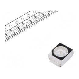 LED SMD 3528 PLCC2 Albastru 500-750mcd 3,5x2,8x1,7mm 120° | Electronic-mag.ro | Componente Electronice