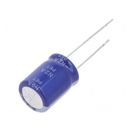 Condensator electrolitic THT 2200uF 16V 12,5x16mm ±20% | Electronic-mag.ro | Componente Electronice