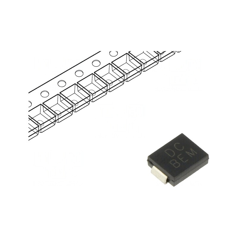 Diodă TVS bidirecțională 1,5kW 16,7V 61,5A SMC | Electronic-mag.ro | Componente Electronice Diodă TVS bidirecțională 1,5kW 16,7V 61,5A SMC | Electronic-mag.ro | Componente Electronice