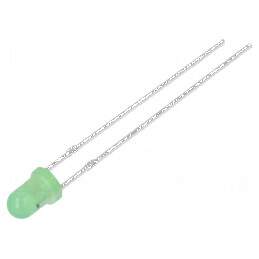 LED 3mm Verde 100-150mcd 30° Convex | Electronic-mag.ro | Componente Electronice