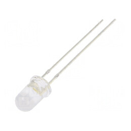 LED 5mm Alb Cald 3000-4200mcd 100° Convex | Electronic-mag.ro | Componente Electronice