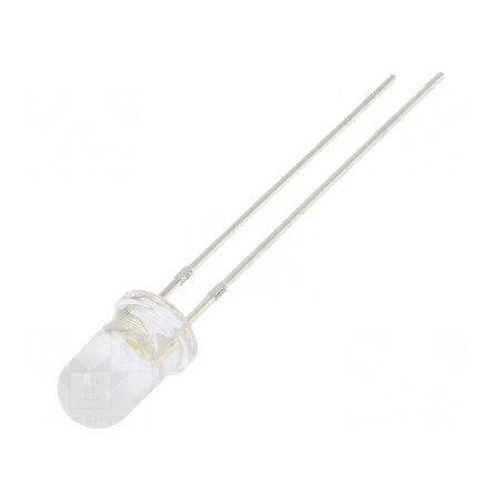 LED 5mm Alb Cald 3000-4200mcd 100° Convex | Electronic-mag.ro | Componente Electronice