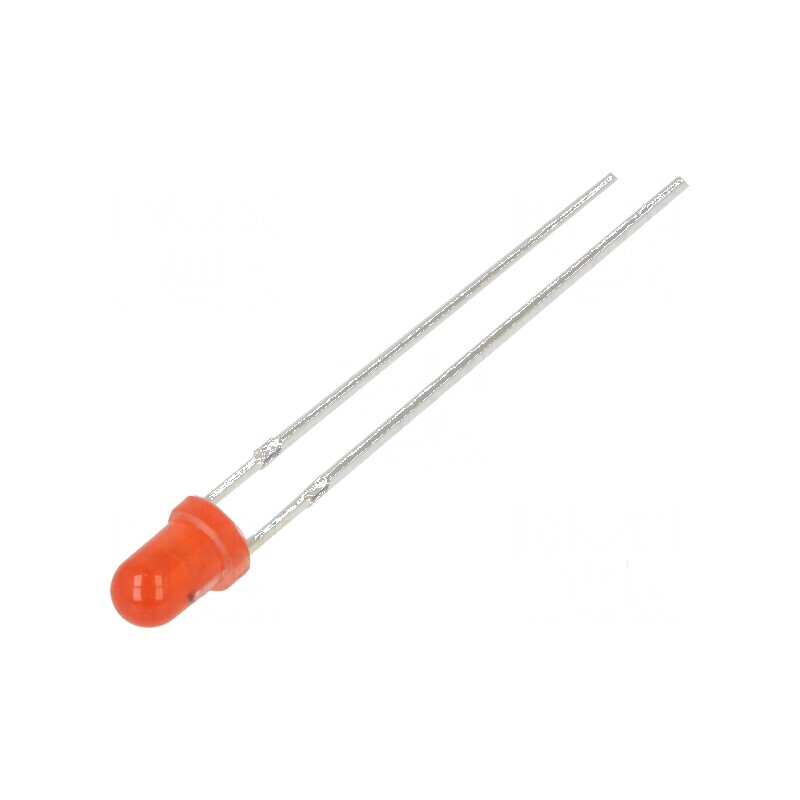 LED 3mm roșie 220-330mcd 30° convex | Electronic-mag.ro | Componente Electronice