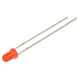 LED 3mm roșie 220-330mcd 30° convexă | Electronic-mag.ro | Componente Electronice