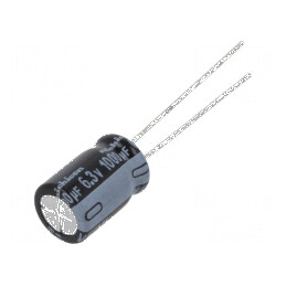 Condensator electrolitic THT 1000uF 6.3V Ø8x11.5mm ±20% | Electronic-mag.ro | Componente Electronice