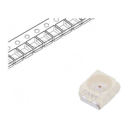 LED galben 60° 20mA SMD 2,8x3,5x1,75mm λd: 583-594nm | Electronic-mag.ro | Componente Electronice