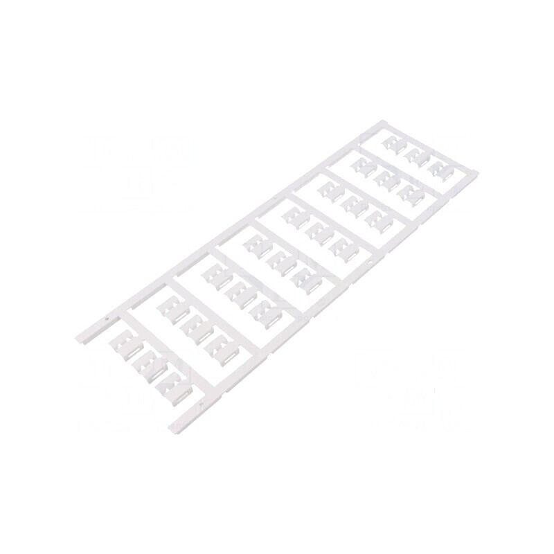Markere poliamidă 66 albă 3-5mm -40÷100°C clichet SFC H: 12mm | Electronic-mag.ro | Componente Electronice