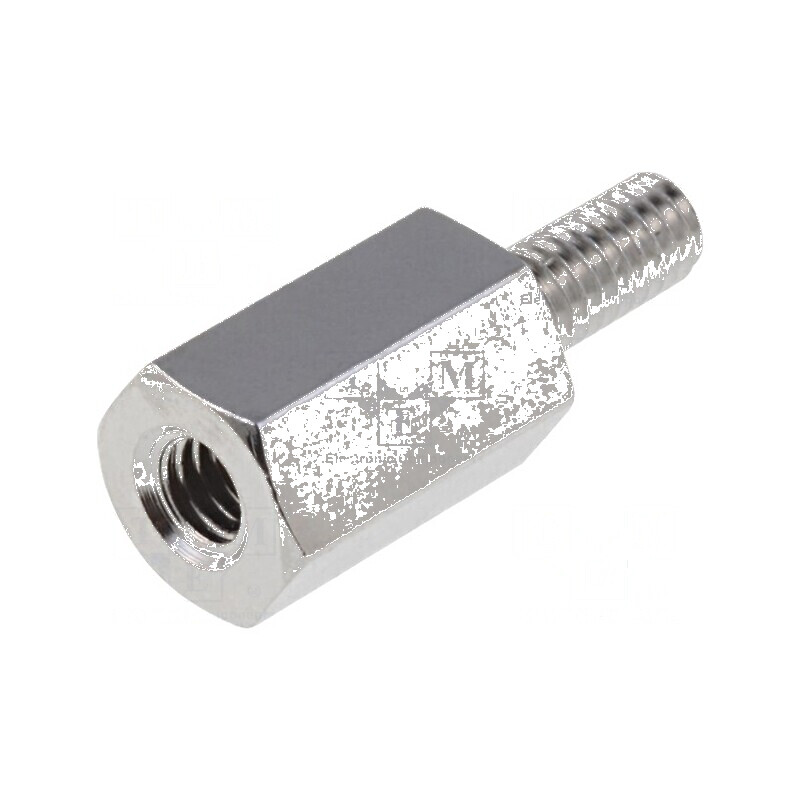 Piuliță distanțieră filetată 8mm M2.5 hexagonală | Electronic-mag.ro | Componente Electronice