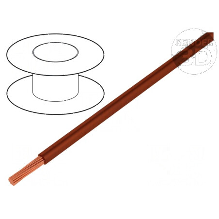 Cablu TLY PVC maro 0,12mm2 150V 200m Clasa 5 | Electronic-mag.ro | Componente Electronice