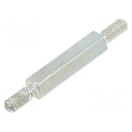 Piuliță distanțieră filet M2,5 15mm hexagonală | Electronic-mag.ro | Componente Electronice