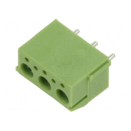 Regletă de conexiuni pentru PCB 90° 3,81mm cu 3 piste | Electronic-mag.ro | Componente Electronice