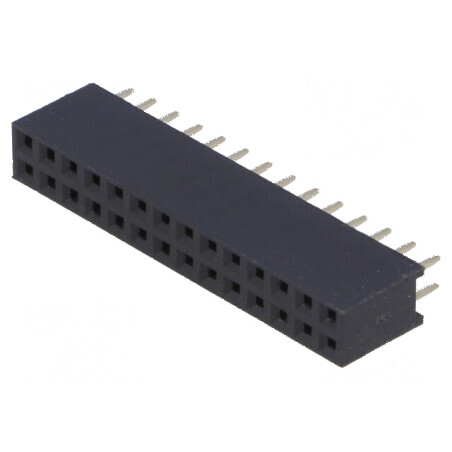 Conector şiruri pini soclu mamă 28 PIN 2,54mm THT 2x14 | Electronic-mag.ro | Componente Electronice