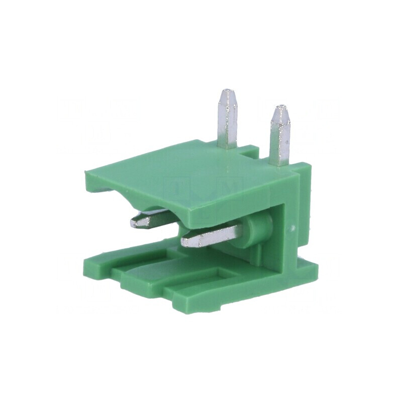 Regletă de conexiuni deconectabilă 5mm, 2 piste, unghi 90° | Electronic-mag.ro | Componente Electronice