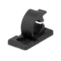 Mâner autoadeziv poliamidă neagră cu filet 5,5mm UL94V-2 | Electronic-mag.ro | Componente Electronice