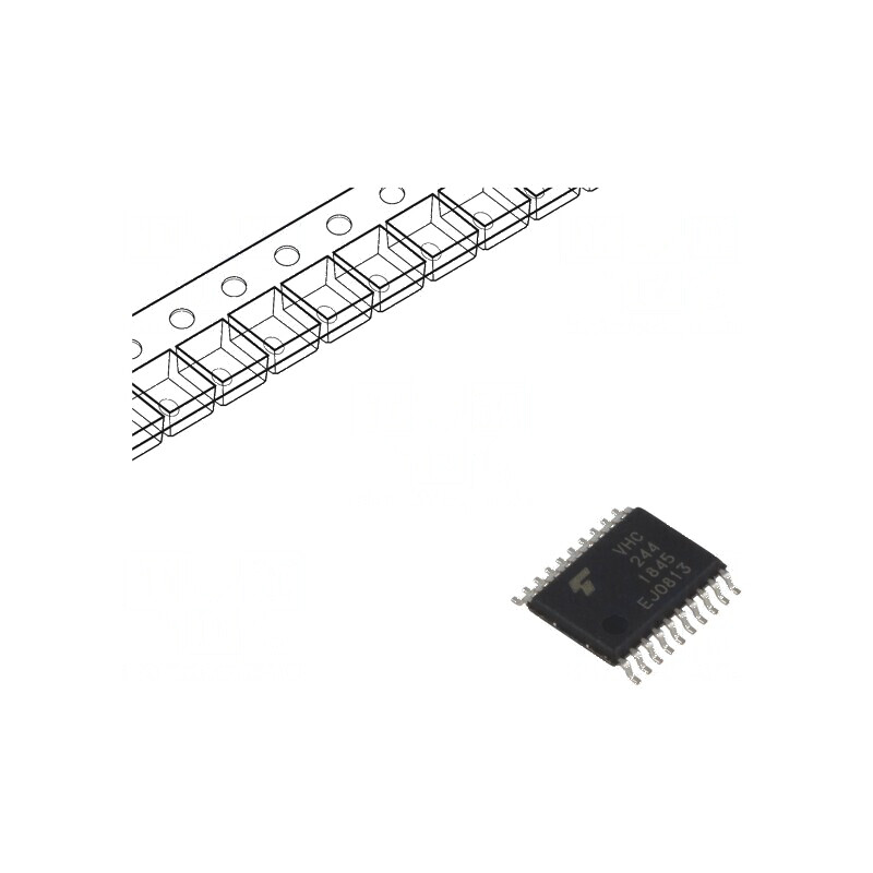 Buffer digital non-inversor IC C²MOS 8 canale | Electronic-mag.ro | Componente Electronice
