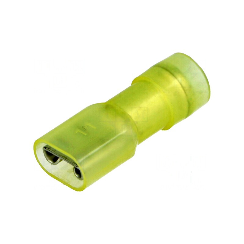 Terminal plat 6,3mm 0,8mm mamă pentru cablu 4÷6mm2 crimpat alamă | Electronic-mag.ro | Componente Electronice Terminal plat 6,3mm 0,8mm mamă pentru cablu 4÷6mm2 crimpat alamă | Electronic-mag.ro | Componente Electronice