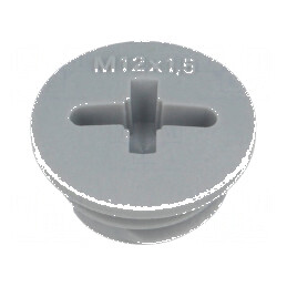 Capac protecție M12 1,5 IP54 poliamidă gri închis 6mm | Electronic-mag.ro | Componente Electronice