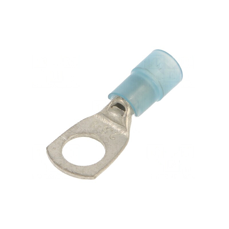 Vârf inelar tubular M6 Ø 6,3mm pentru cablu 1,5÷2,5mm² crimpat | Electronic-mag.ro | Componente Electronice