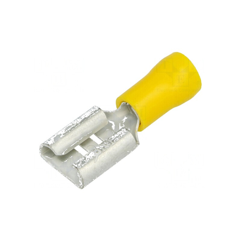 Terminal plat 9,8mm 1,1mm mamă 4-6mm2 alamă crimpat | Electronic-mag.ro | Componente Electronice