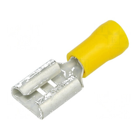 Terminal plat 9,8mm 1,1mm mamă 4-6mm2 alamă crimpat | Electronic-mag.ro | Componente Electronice