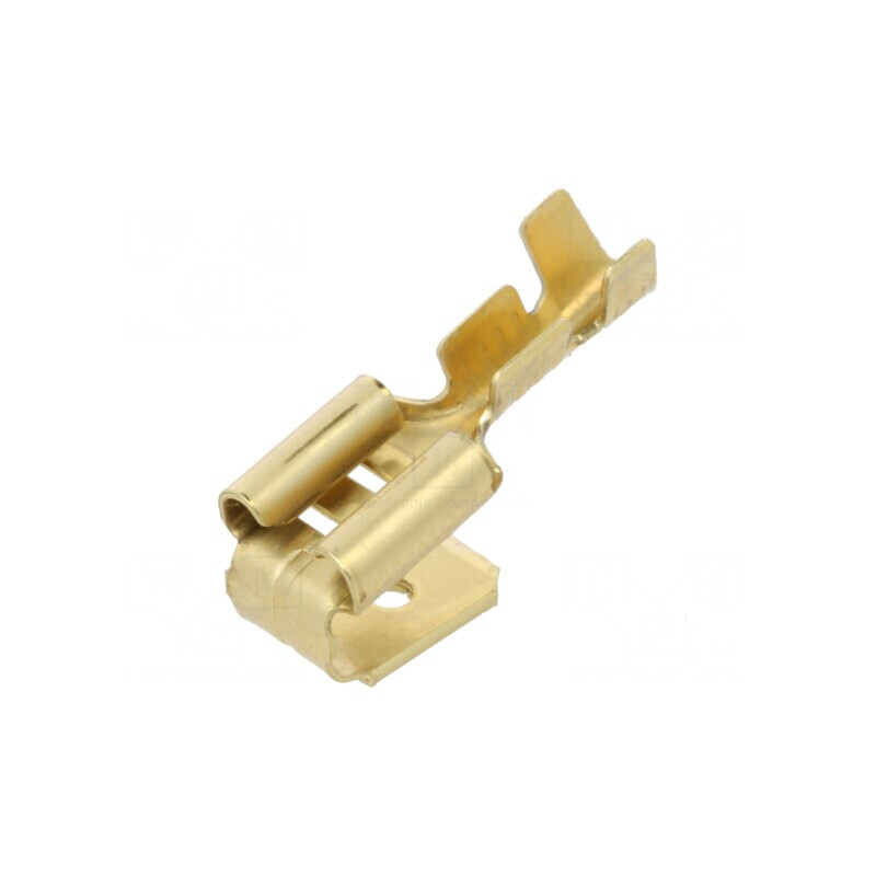 Terminal plat 6,3mm 0,8mm mamă/tată crimpat alamă 0,5-1mm2 | Electronic-mag.ro | Componente Electronice